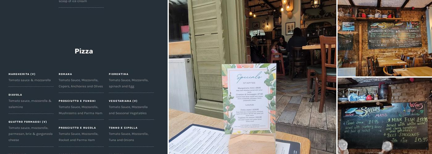 Al Forno Wimbledon Menu