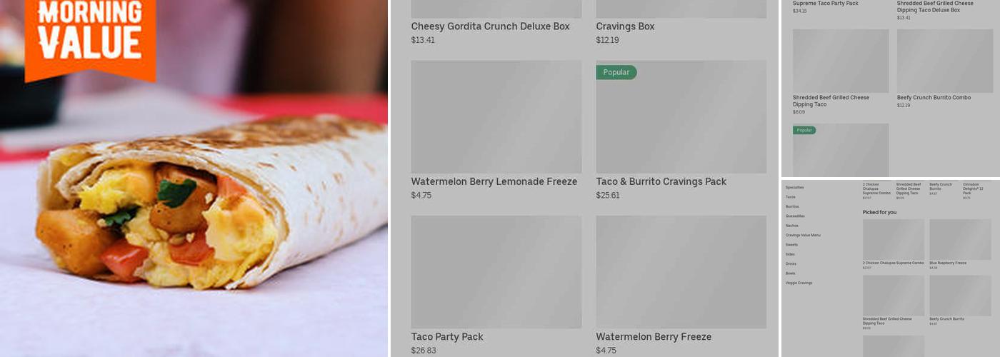 Taco bell Menu