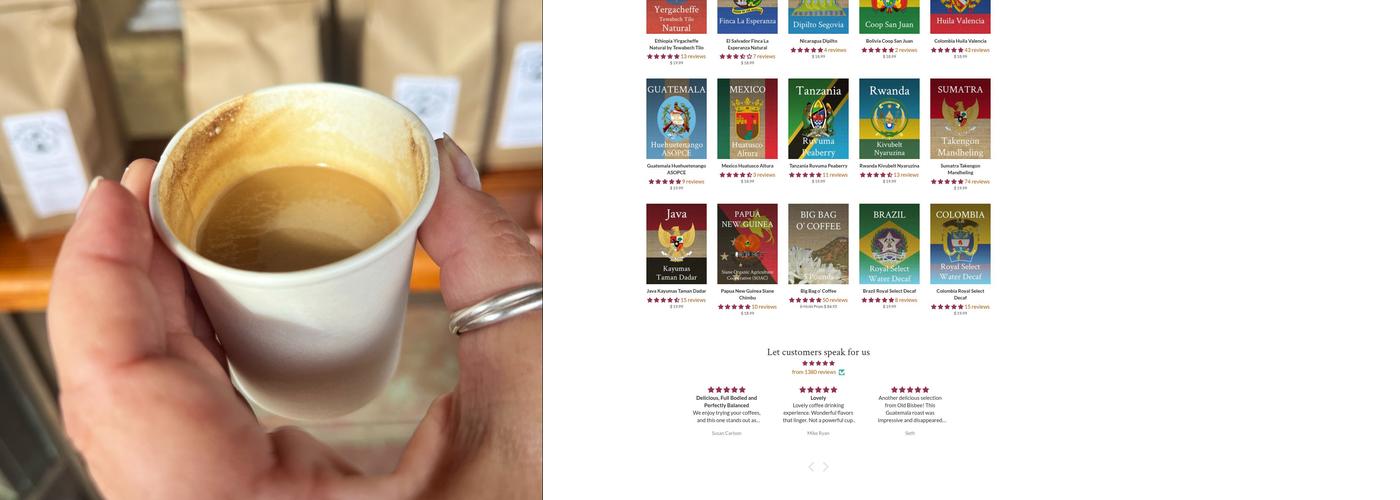 Old Bisbee Roasters Menu