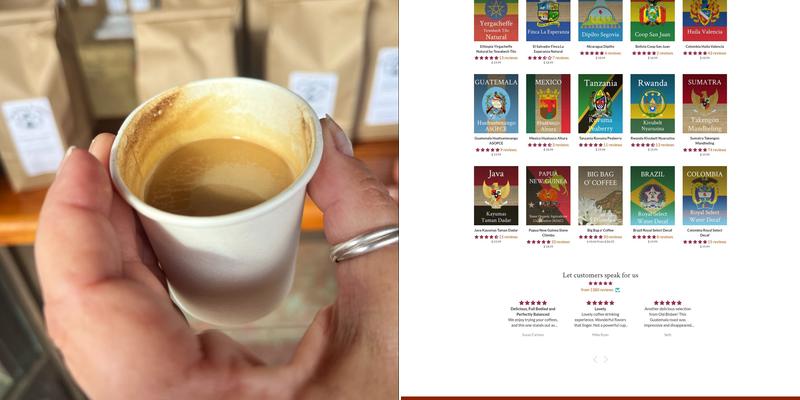 Old Bisbee Roasters Menu