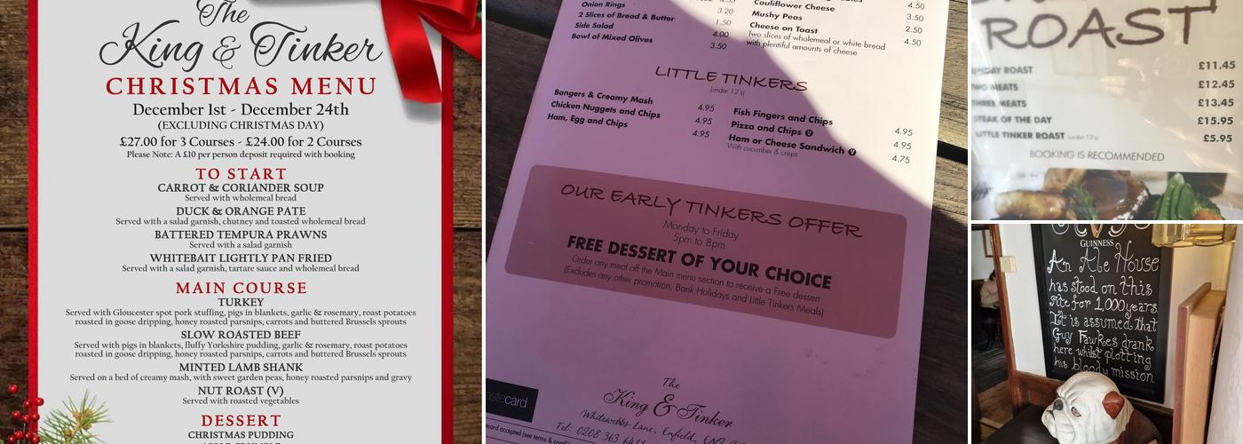 The King and Tinker Menu