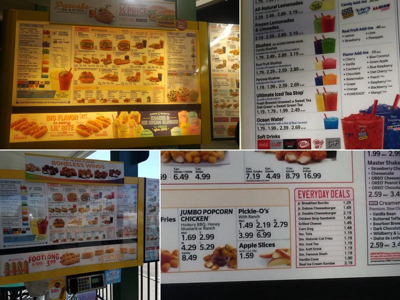 Sonic Drive-In Menu
