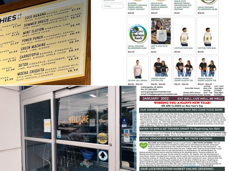 Georgetown Natural Foods Market Menu