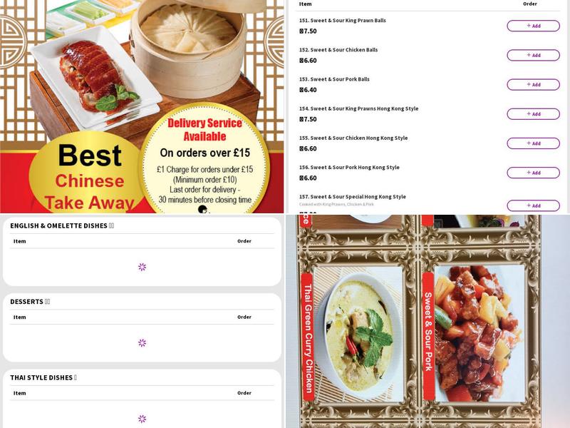 Ming's Oriental Food Takeaway Menu