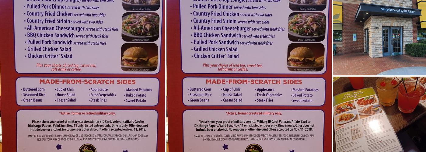 Applebee's Grill + Bar Menu