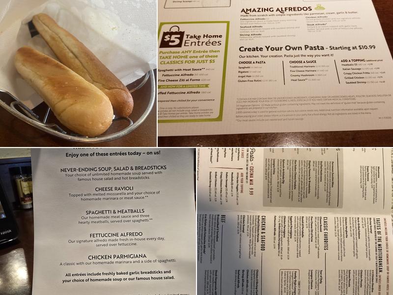Olive Garden Italian Restaurant Menu
