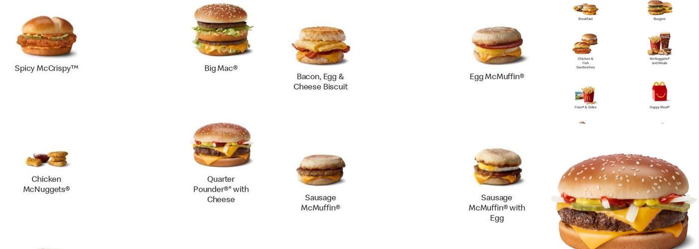 McDonald's Menu