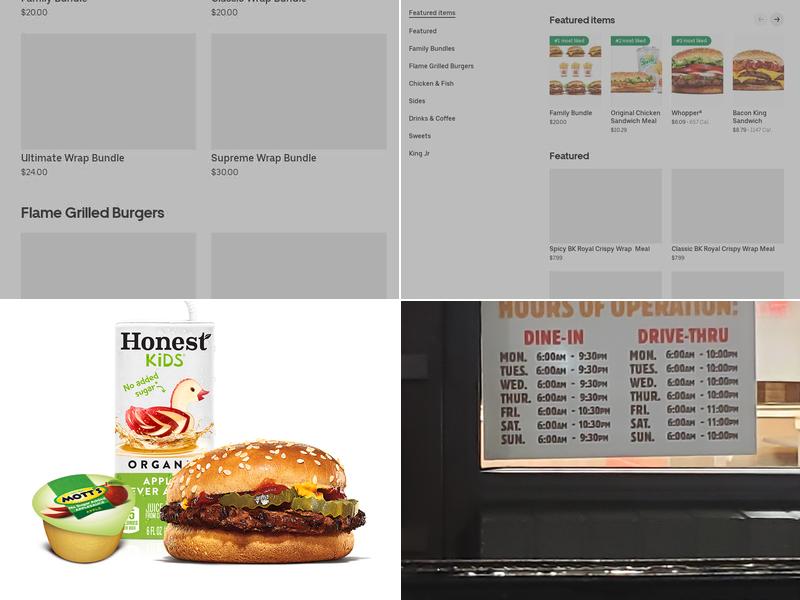 Burger King Menu