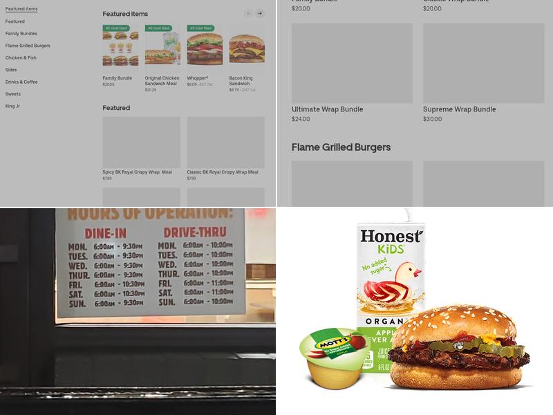 Burger King Menu