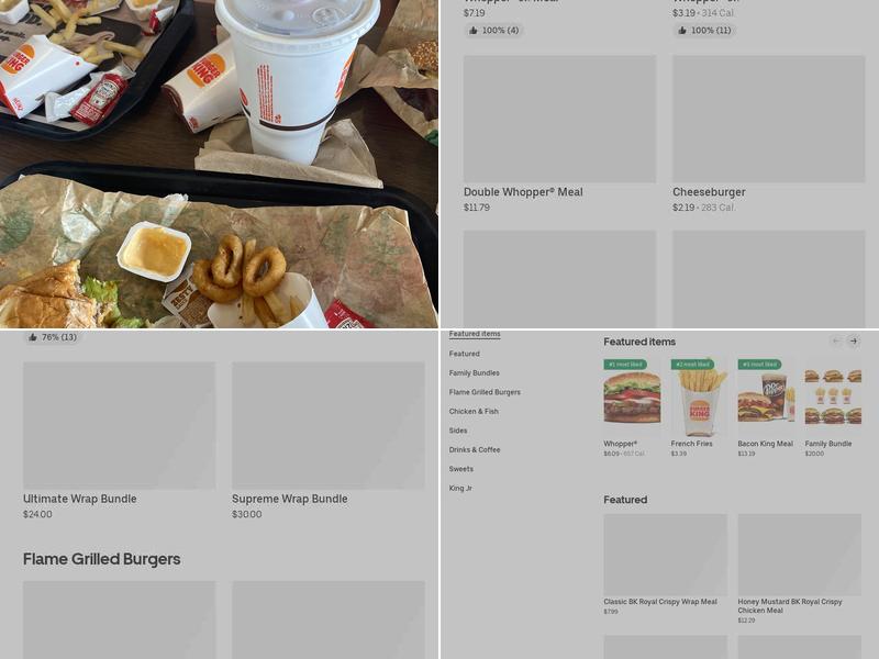 Burger King Menu