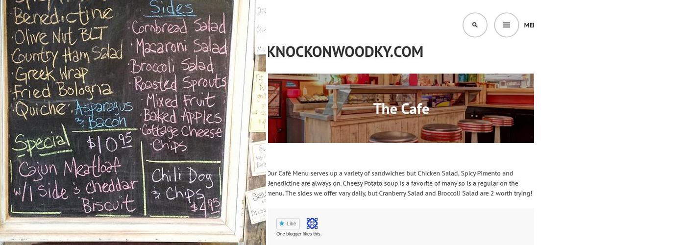 Knock On Wood Menu