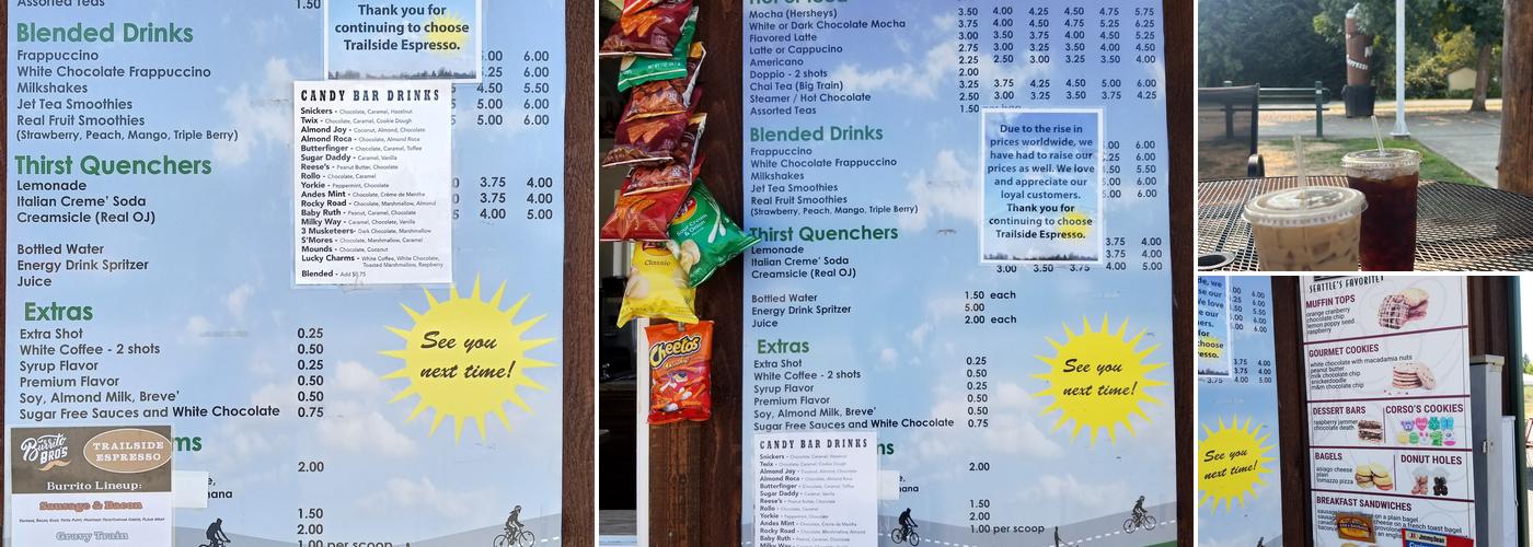 Trailside Connections Espresso Menu