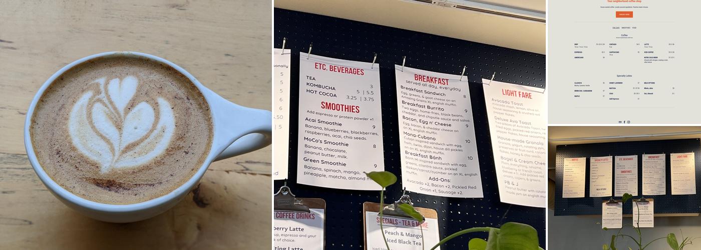 Monaco's Coffee Menu