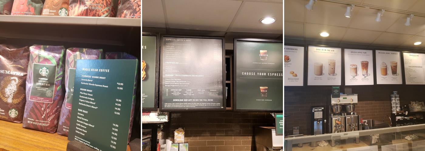 Starbucks Menu