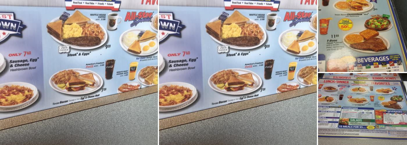 Waffle House Menu