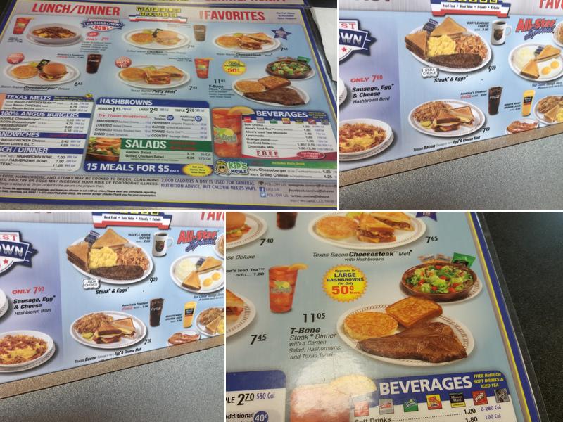 Waffle House Menu
