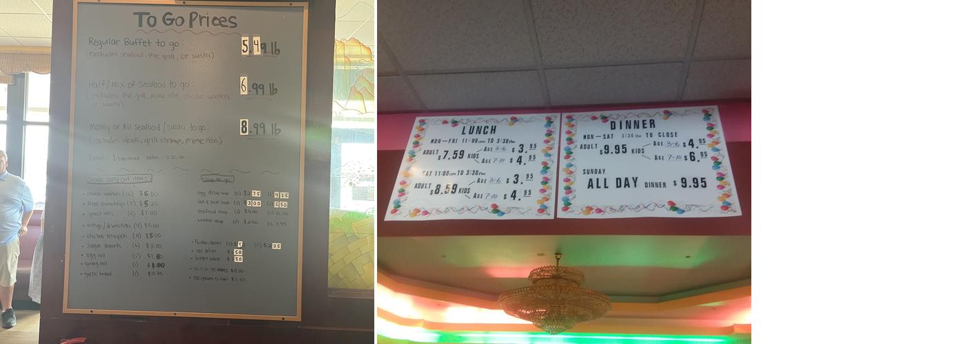 Hibachi Grill & Supreme Buffet Menu