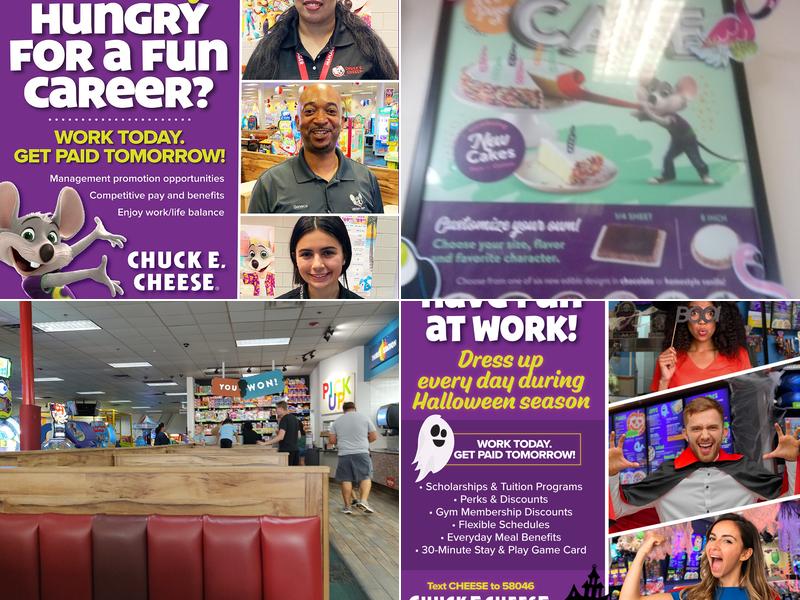 Chuck E. Cheese Menu