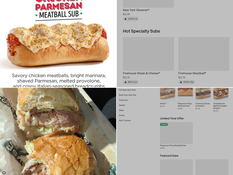 Firehouse Subs Berkeley Blvd Menu