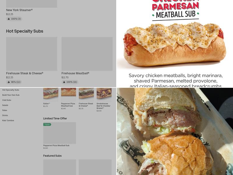 Firehouse Subs Berkeley Blvd Menu