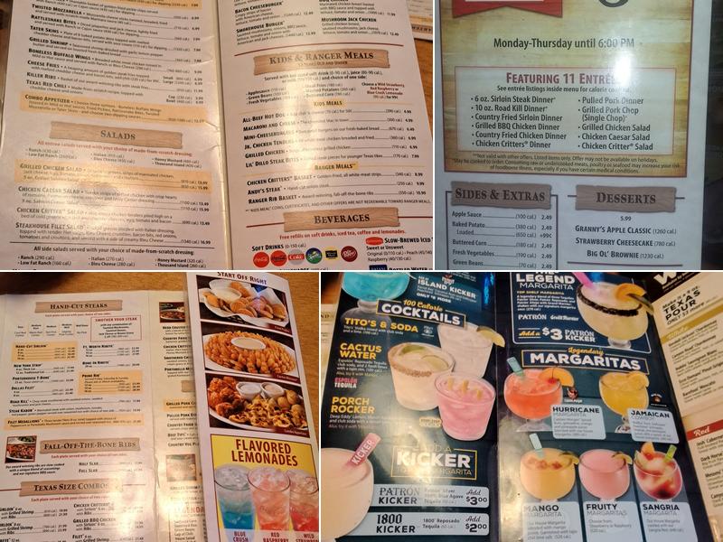Texas Roadhouse Menu