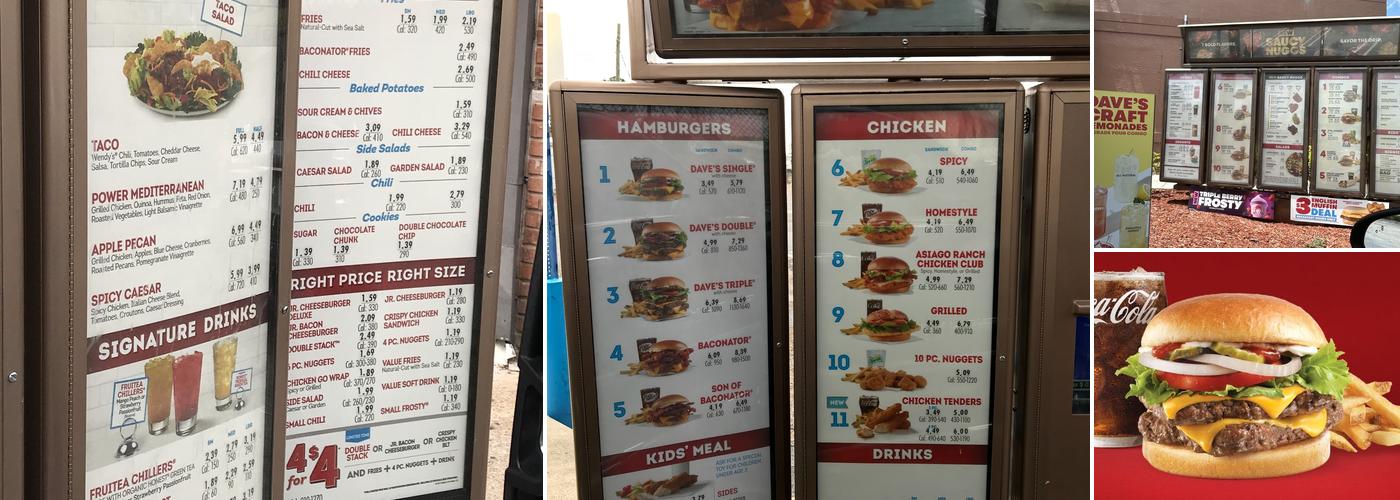 Wendy's Menu