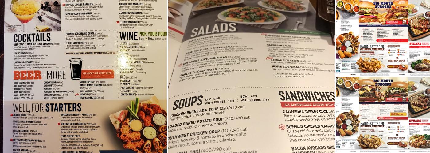 Chili's Grill & Bar Menu