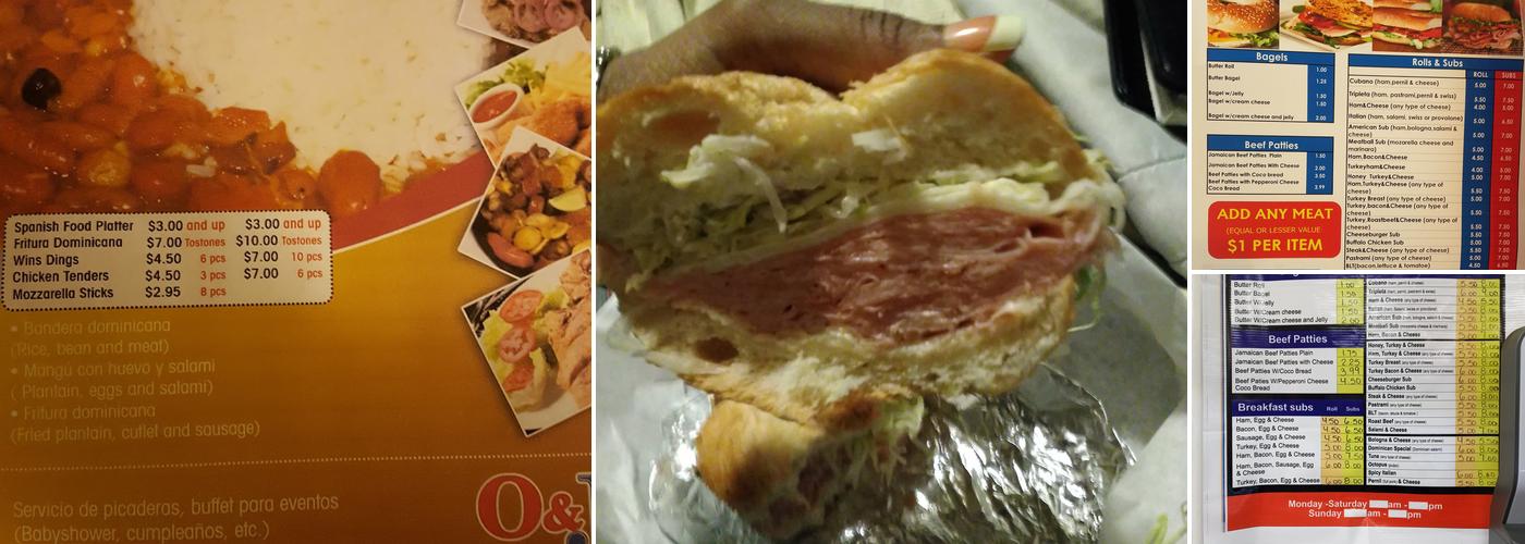 O & J Deli & Grocery Menu