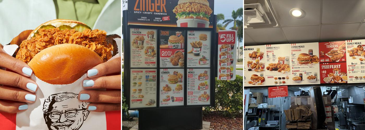 KFC Menu