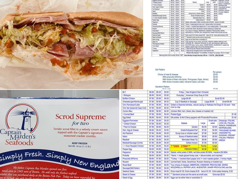 Devita's Market Menu