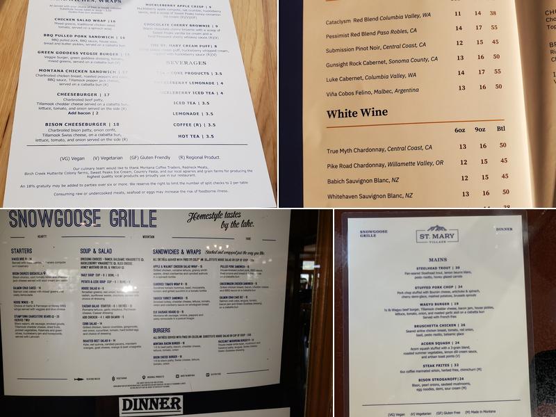 St. Mary Village Menu