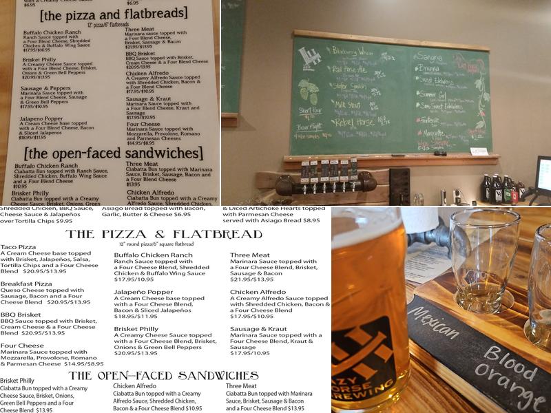 Lazy Horse Vineyard and Brewing Menu