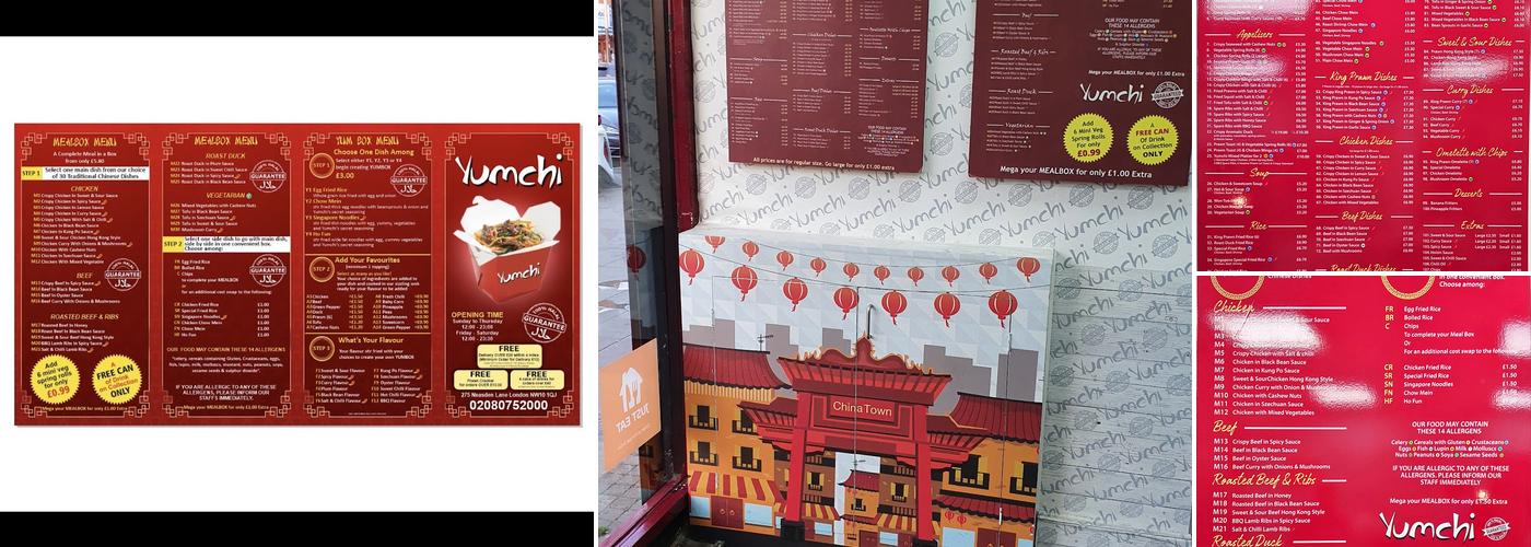 Yumchi (Neasden) Menu