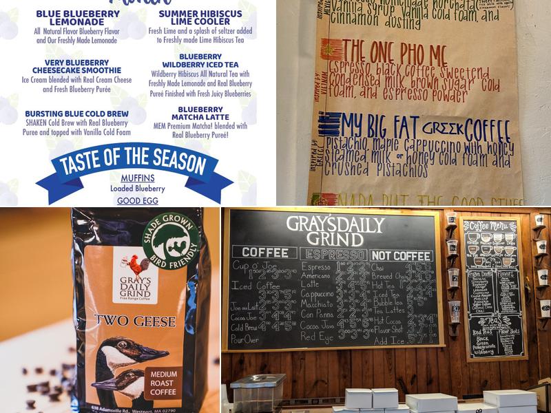 Gray's Daily Grind Menu