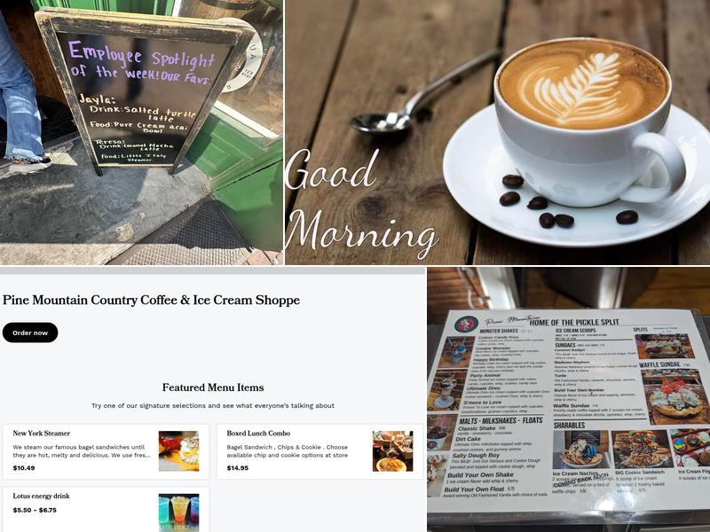 Pine Mountain Country Coffee House & Mercantile Menu