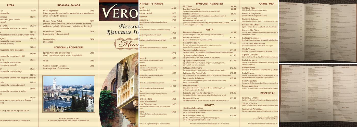 Verona Menu