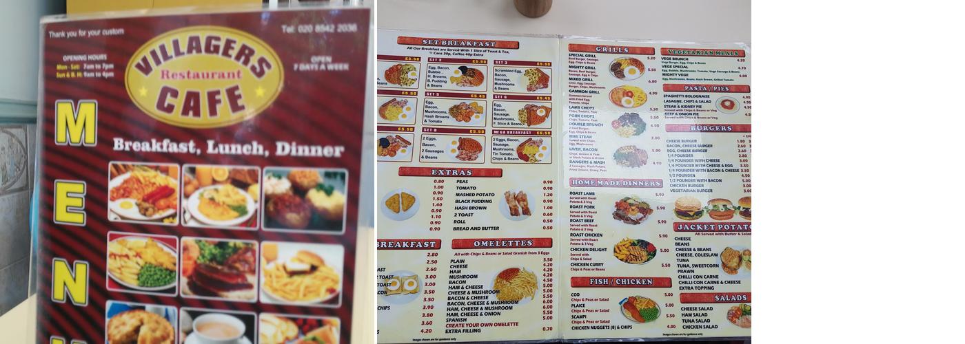 The Crown Coffee House Menu