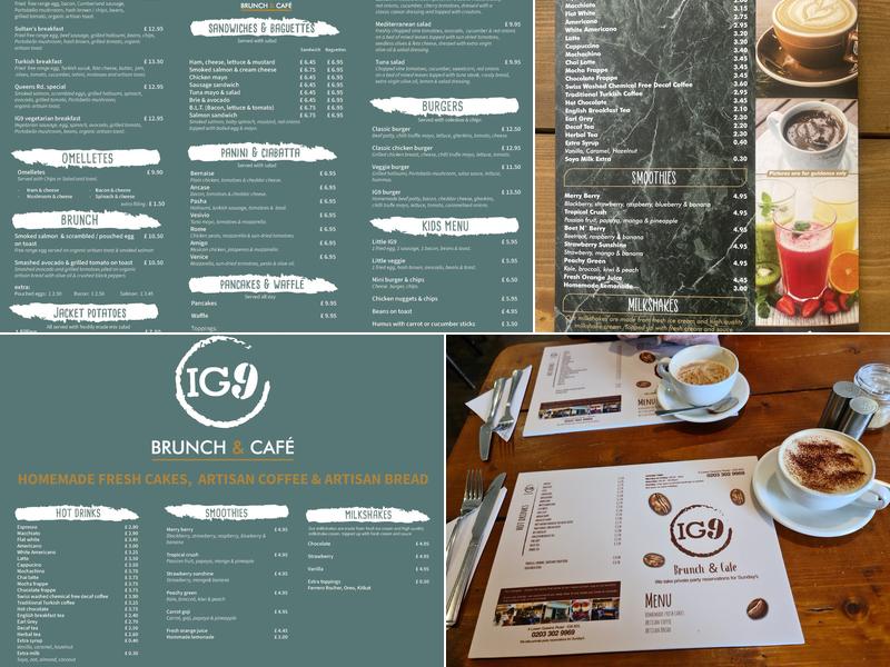 IG9 Brunch & Cafe Menu