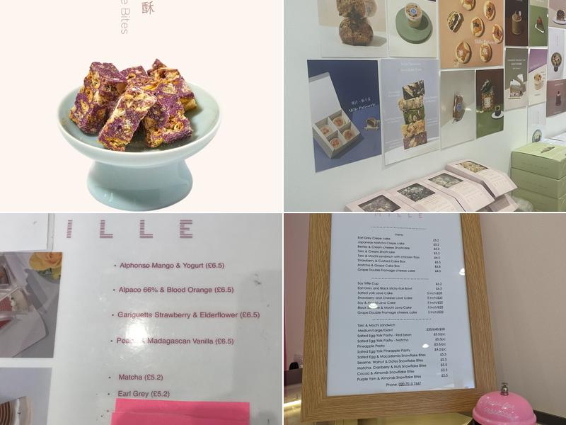 Mille Patisserie Menu