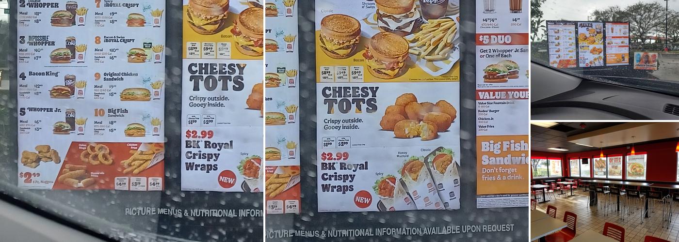 Burger King Menu