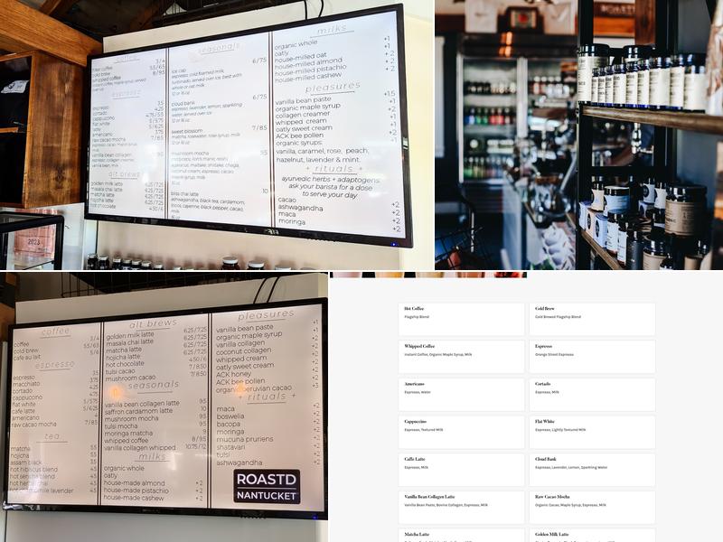 Roastd General Store Menu