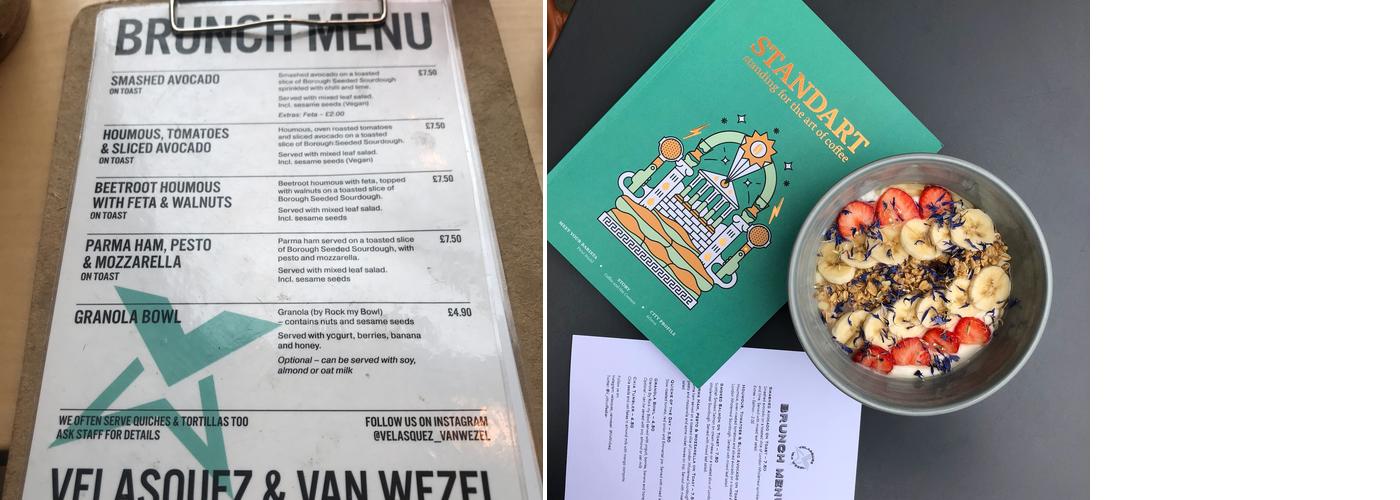 Velasquez and Van Wezel Menu