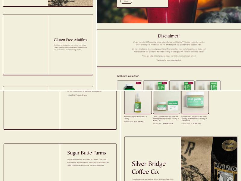 All Pro Nutrition Menu