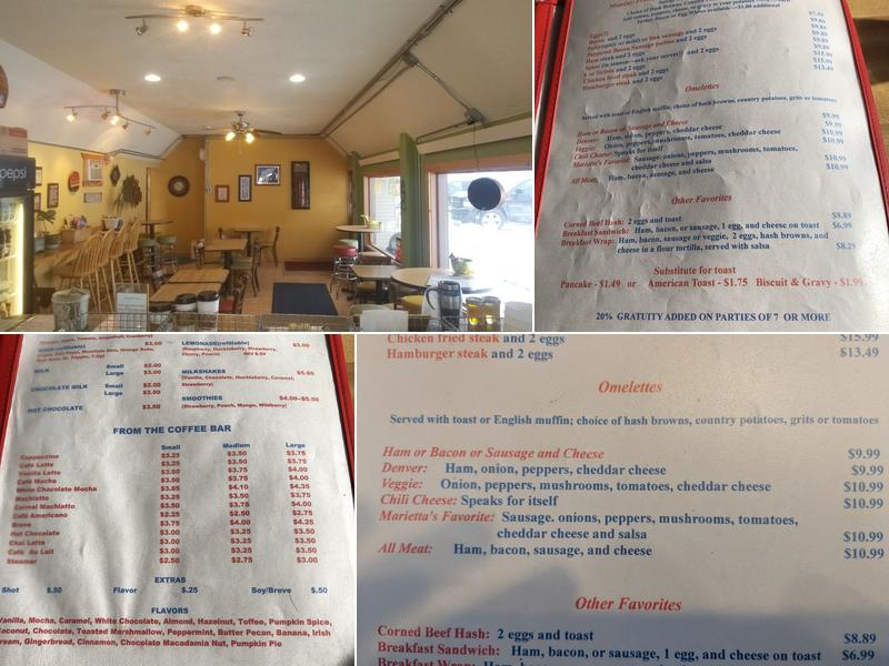 Rivers Coffee Company Menu