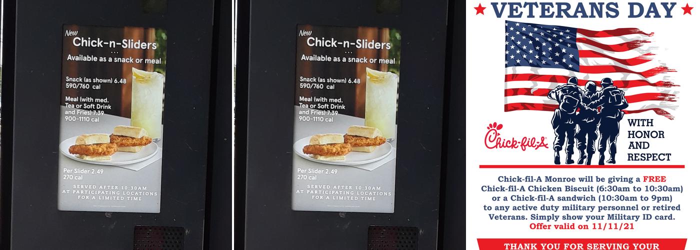 Chick-fil-A Menu