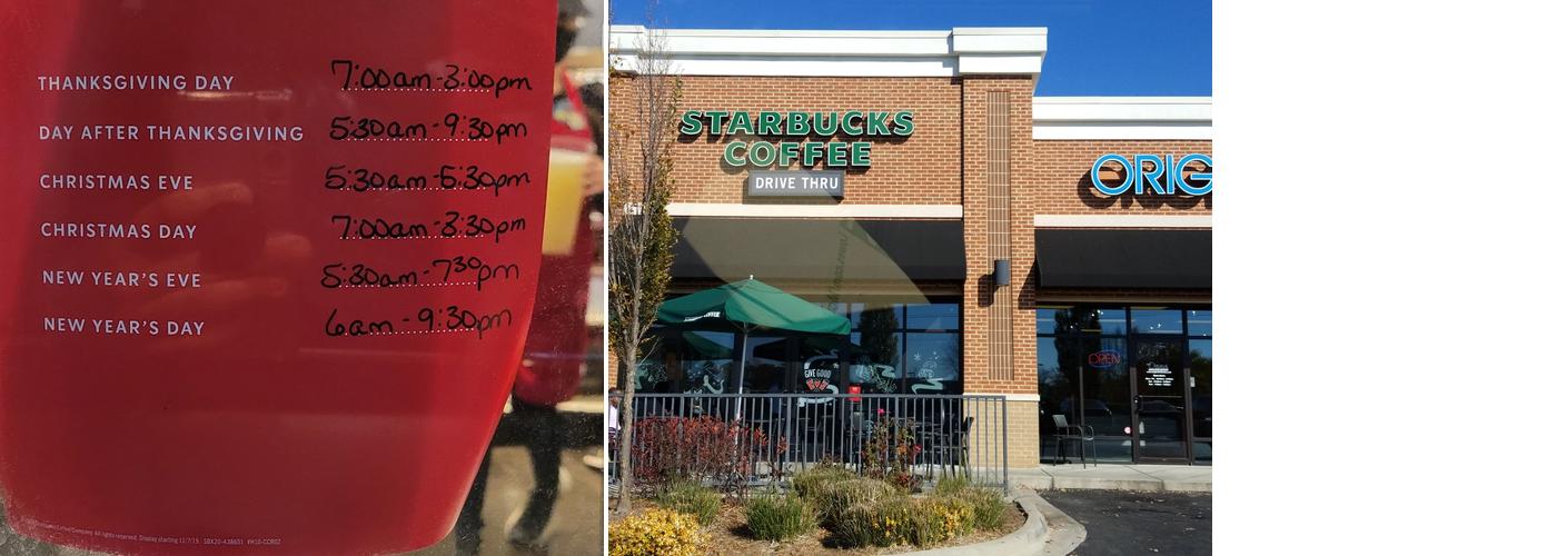 Starbucks Menu