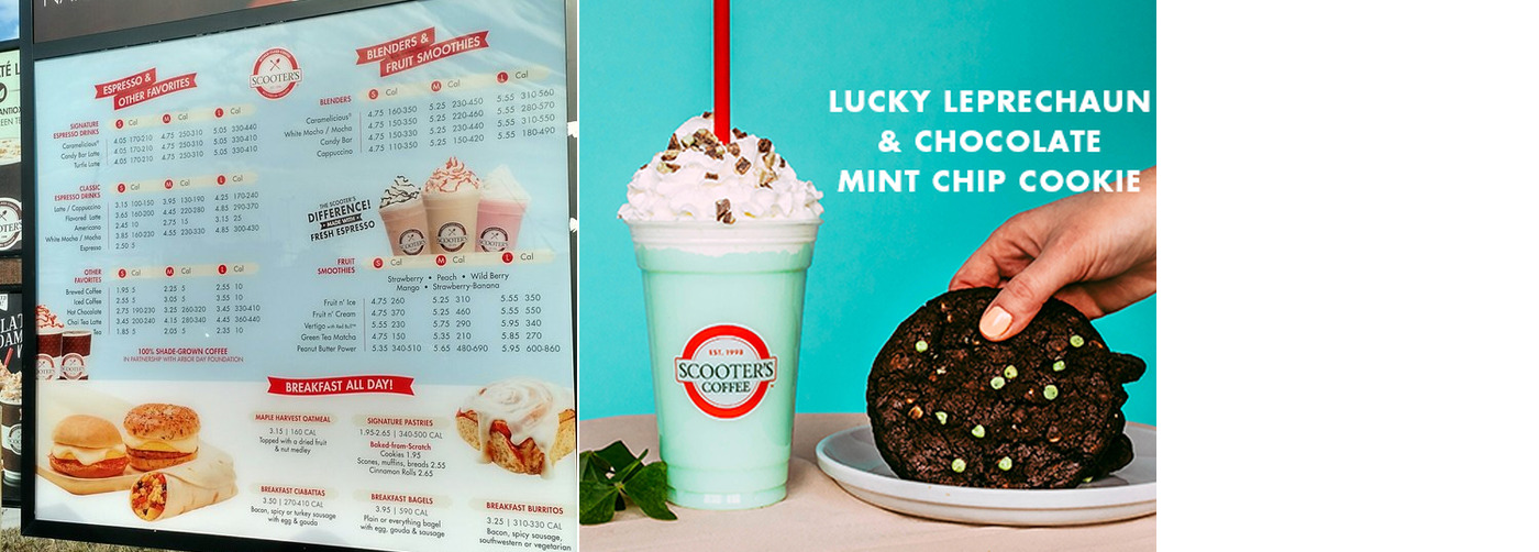 Scooter's Coffee Menu