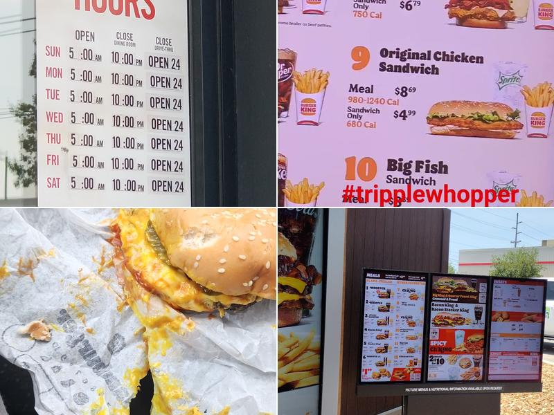 Burger King Menu
