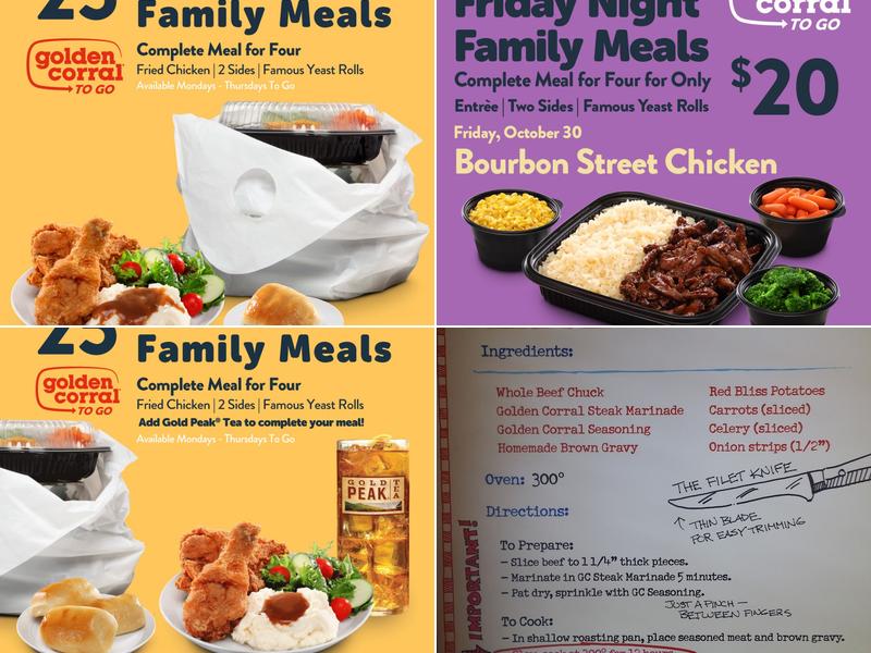 Golden Corral Buffet & Grill Menu