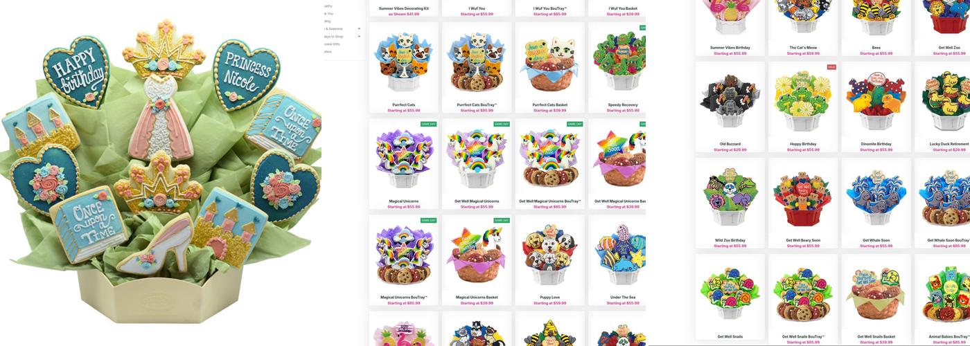 Cookies by Design Menu